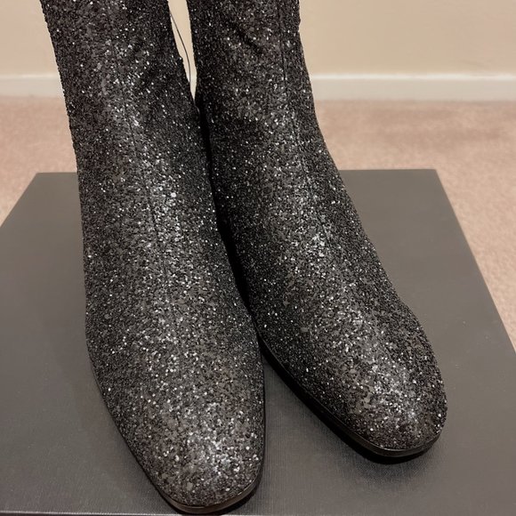 ⚡️Saint Laurent⚡️Caleb 45 Glitter Boot - Picture 2 of 12